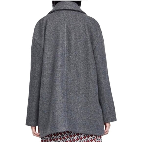 Zara Wide Lapel Coat - Picture 2 of 6